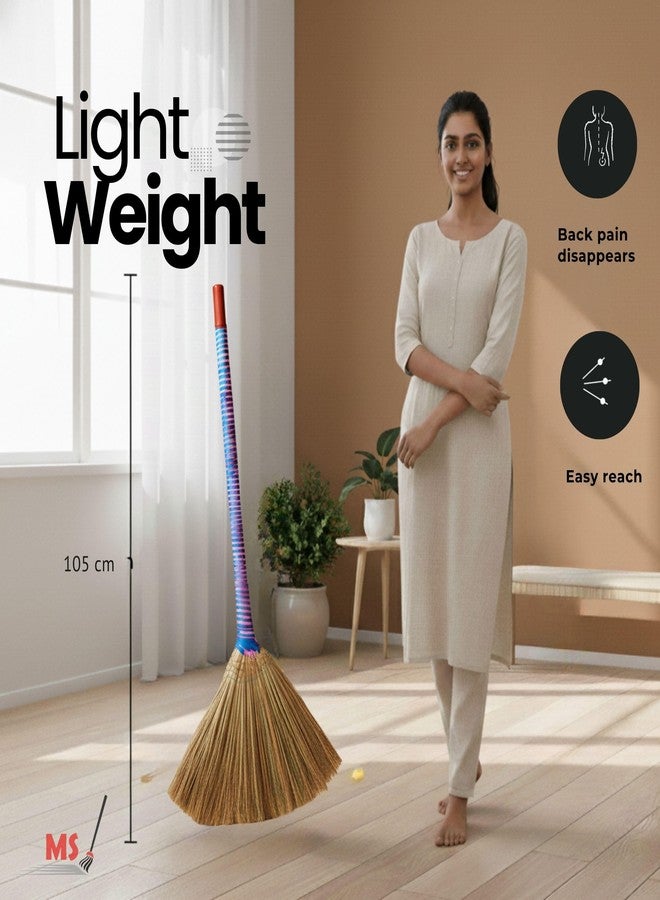 MS DIAMOND Burma Broomstick Less Dust, Lightweight Jhadu for Home Cleaning (1) - Image 5